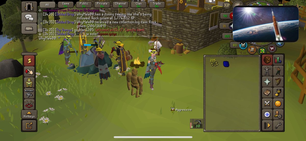 working_after's tweet photo. I'm way too lucky. I got the Rock Golem pet twice on back to back days! 
#osrs #runescape https://t.co/zkJpy7JvAW