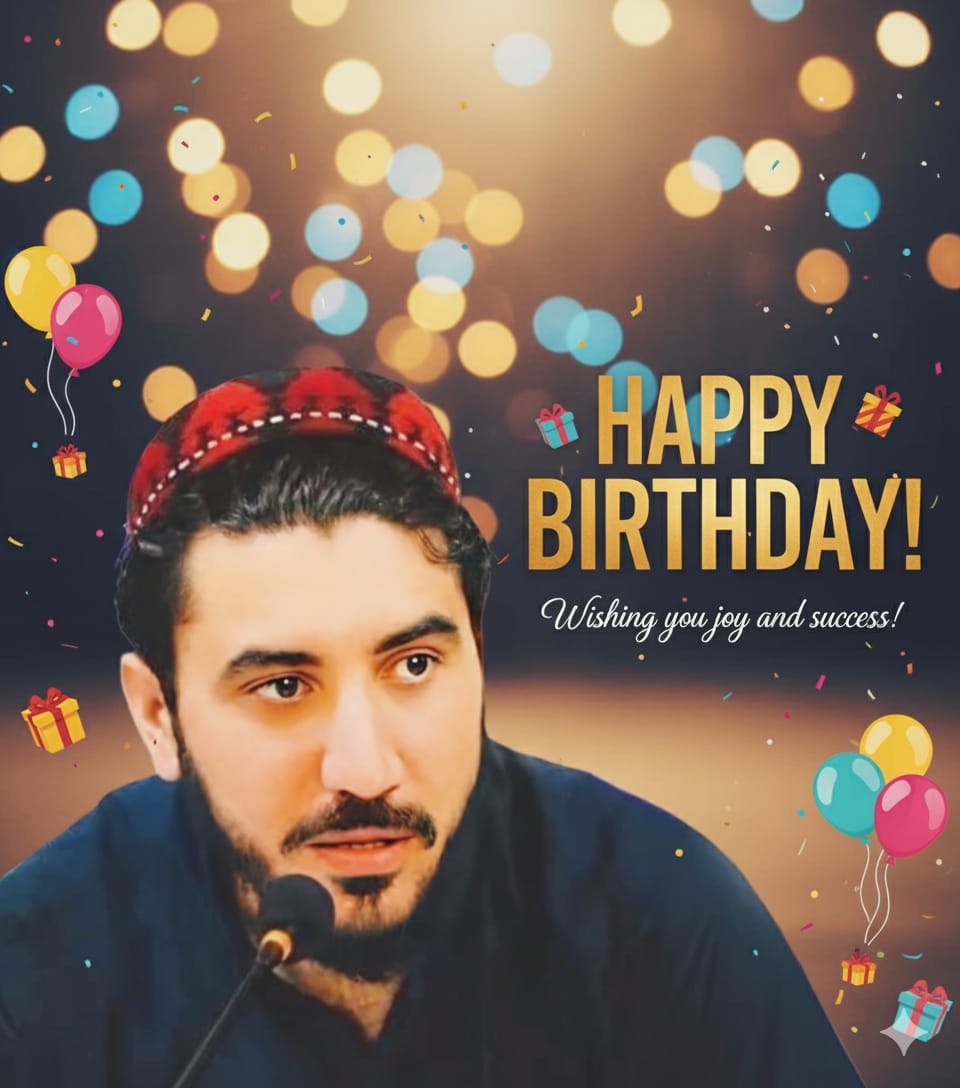 ټول لر و بر افغان ملت ته او ملي مشر منظور احمد پشتين ته د زيږون ورځ نيکمرغي. اللّٰه ج دې زمونږ مشر ته لوئ ژوند ورکړي.
#HappyBirthdayManzoorPashteen