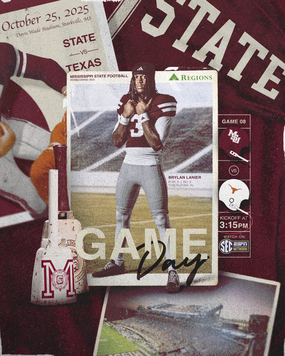 It's Homecoming In StarkVegas! 

𝐆𝐚𝐦𝐞 𝐄𝐢𝐠𝐡𝐭 𝐋𝐢𝐧𝐤𝐬: linktr.ee/HailStateFB

#HailState