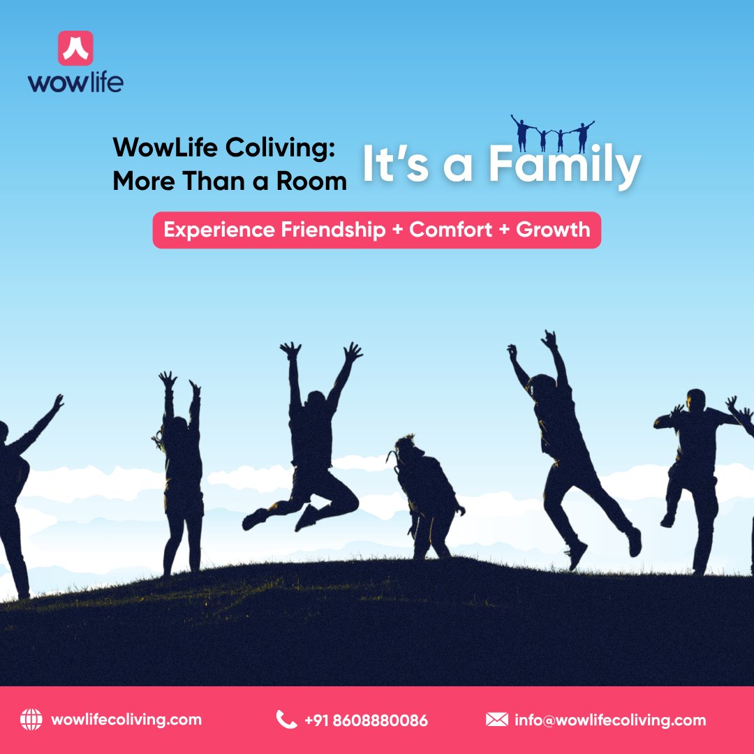 Shared Spaces = Shared Food 🥗 + Shared Memories 📸 + Lifelong Bonds 🤝.
Elevate your lifestyle with WowLife Coliving’s vibrant community!

📩 DM us now to book your WowLife experience today!

📞 +91 63851 25430 | 🌐 wowlifecoliving.com
#wowlifecoliving #colivingspace