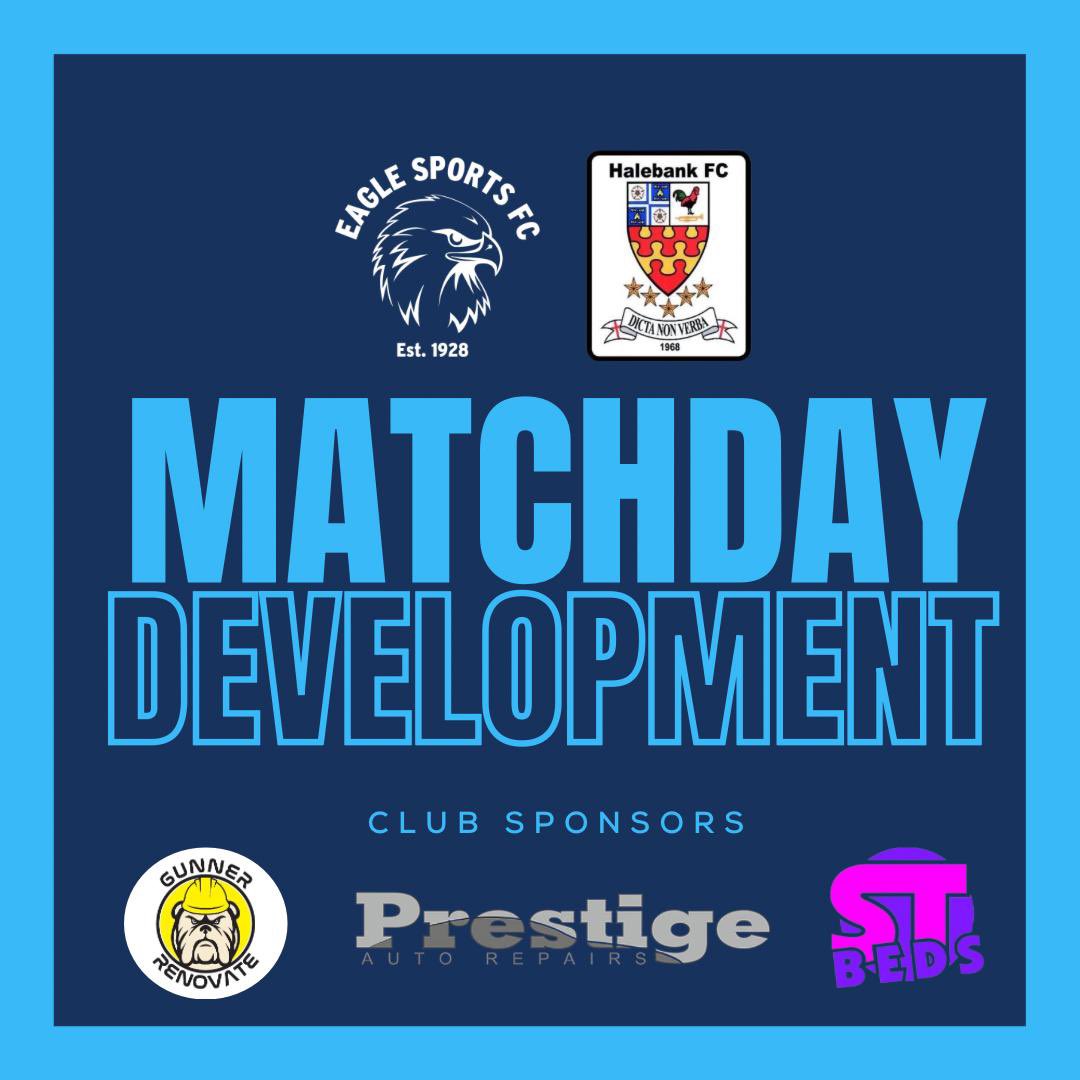 It’s 𝙈𝘼𝙏𝘾𝙃𝘿𝘼𝙔 for our 𝘿𝙀𝙑𝙀𝙇𝙊𝙋𝙈𝙀𝙉𝙏! ⚽️

It’s cup action as we look to bounce back from last week’s defeat. <a href="/HalebankFC/">Halebank F.C.</a> are our visitors, looking to progress to Round 3. 

Kick off 2.30pm at Great Sankey Neighbourhood Hub.

#Upthegulls 🦅