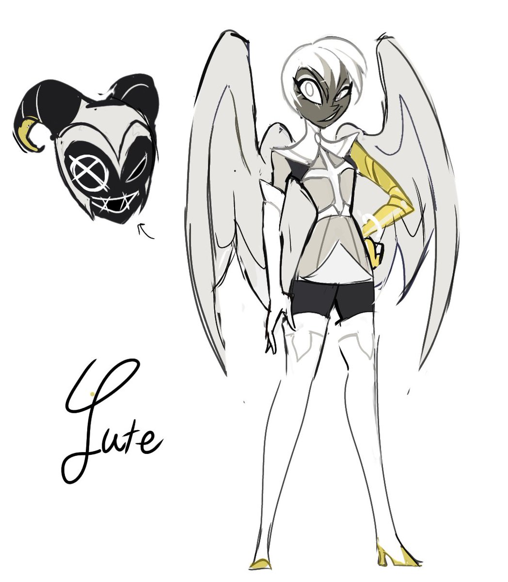 0Vicynut's tweet photo. Redesign Lute from HH cuz I don't like the bob cut ahh hair style 
#hazbinhotelredesign 
#hazbinhotel https://t.co/tqtGKME9Ew