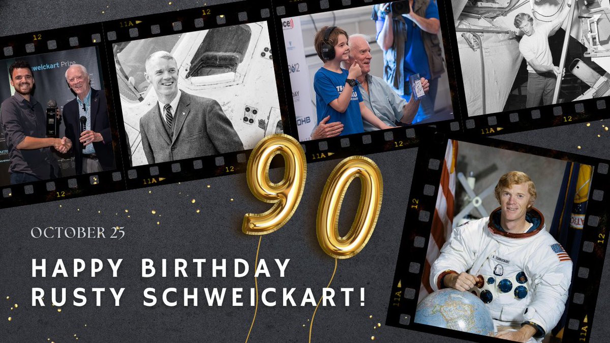 b612foundation's tweet photo. Happy 90th trip around the sun to legendary Apollo Astronaut #RustySchweickart!Help honor his incredible legacy and propel the vital work of B612 by making a gift in his name today:https://t.co/spmFNbEWOg
#B612Foundation #SpaceExploration #ApolloProgram #AsteroidDay #90thBirthday https://t.co/7Ff6jcdFHZ