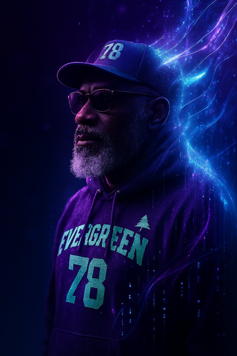 evergreenlahser's tweet photo. Coachfunk isn’t just standing in the stream—he is the stream.
Energy. Code. Culture. Legacy.

From the streets to the metaverse, from fabric to frequency, 
Evergreen78 is more than a brand—it’s a signal.

⚡ Step into the aura. #Evergreen78 #Coachfunk #DigitalLegacy #QuantumFlow https://t.co/M8EpAM26NG