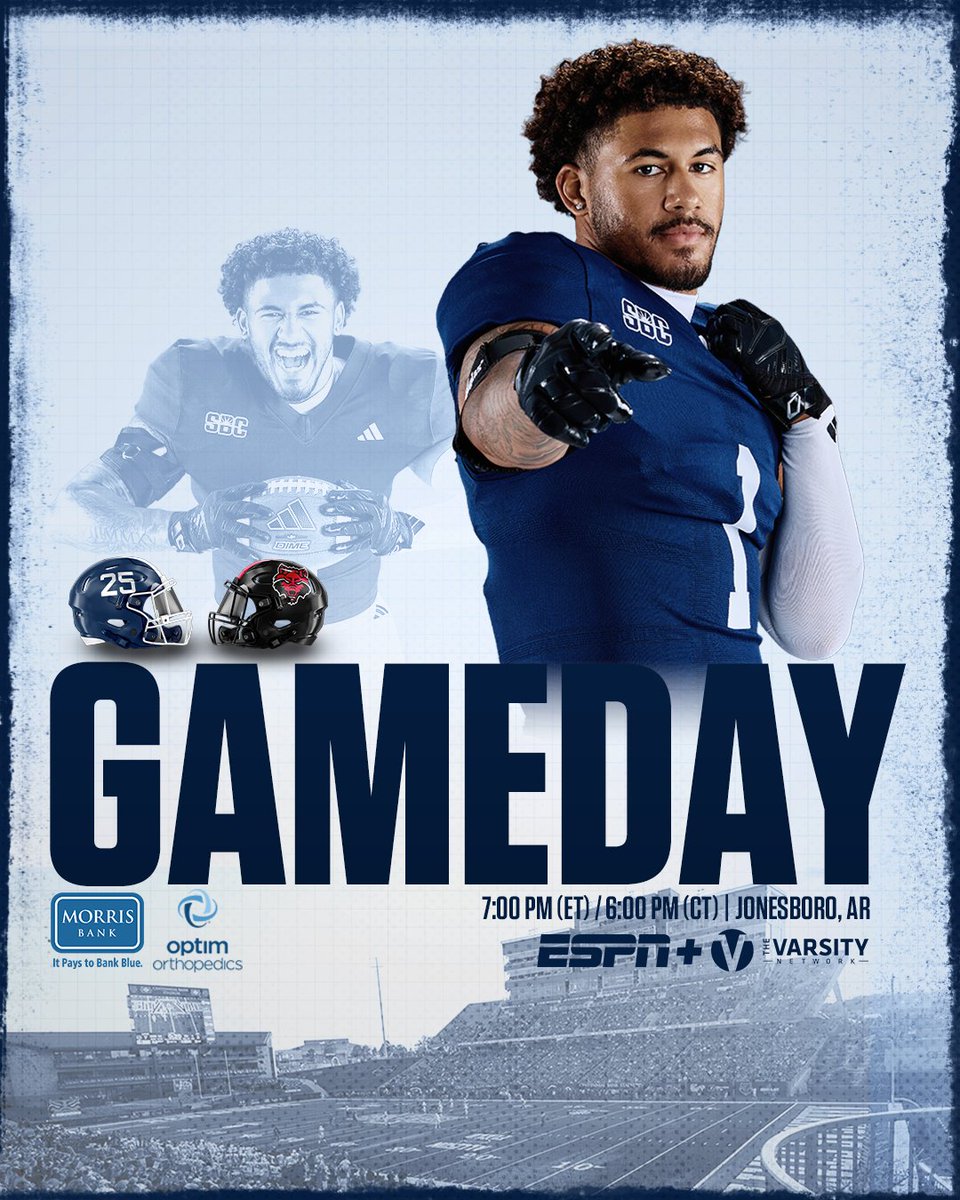 Hunting.

🆚 Arkansas State
📍 Jonesboro, AR
⏰ 7:00 p.m. ET
📺 GSEagles.com/FBWatch
📻 GSEagles.com/Listen
📊 GSEagles.com/FBStats

#HailSouthern