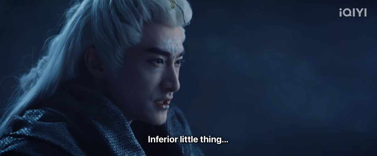 lilianhuas's tweet photo. When Fugui stands no slander against Qingtong 😭 He said not on my watch will you insult Qingtong 🙂‍↕️

🐍 Inferior little thing 
❄️ She’s not a little thing, and she’s by no means inferior! 
🕷️🥹

#SwordandBeloved #ChengYi https://t.co/nZXUPT48B1