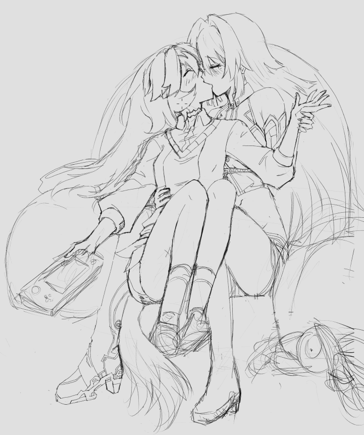 FukimeiSamsara's tweet photo. WIP since I haven't posted anything the past few days! #corelia #coralie #helia #wip #rkgk #HonkaiImpact3rd #崩壊3rd https://t.co/1T08LUwZCF