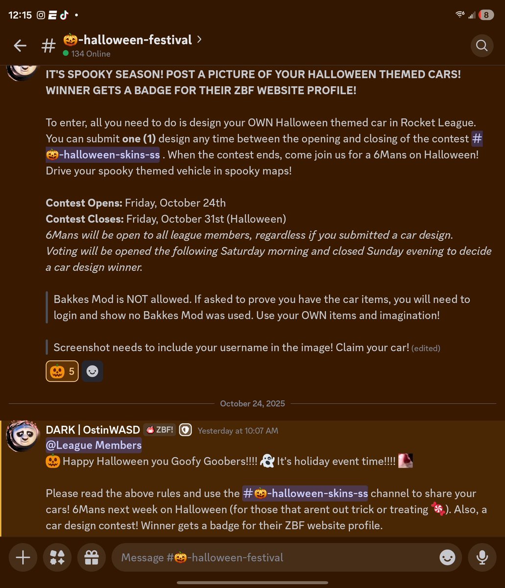 zero_boost_fed's tweet image. It's spooky season, so join us for some spooky events! @RocketLeague
