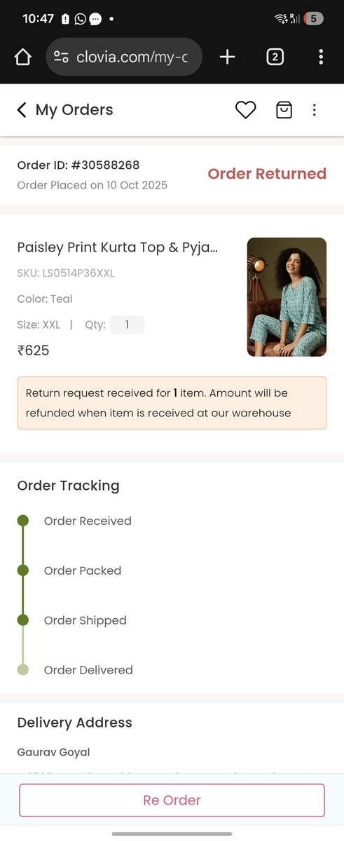 gauravscsit's tweet image. लगता है @Cloviafashions ने कस्टमर केयर के लिए &apos;कुंभकरण&apos; को नौकरी पर रख लिया है!
​कस्टमर: &quot;मेरा रीफ़ंड?&quot;
कुंभकरण: &quot;ZZzz...&quot;
​प्रोडक्ट भी गया, पैसा भी गया। क्या मस्त कॉम्बिनेशन है! 👏💸
#Clovia #ऑनलाइनशॉपिंग #लूट