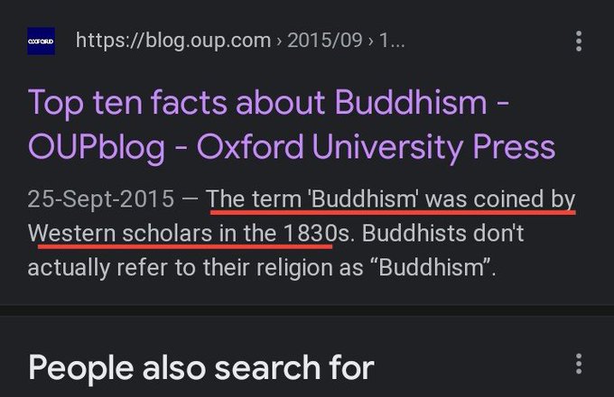 Buddhism was established during 1830 by western scholars , before that there was no religion called Buddhism on earth