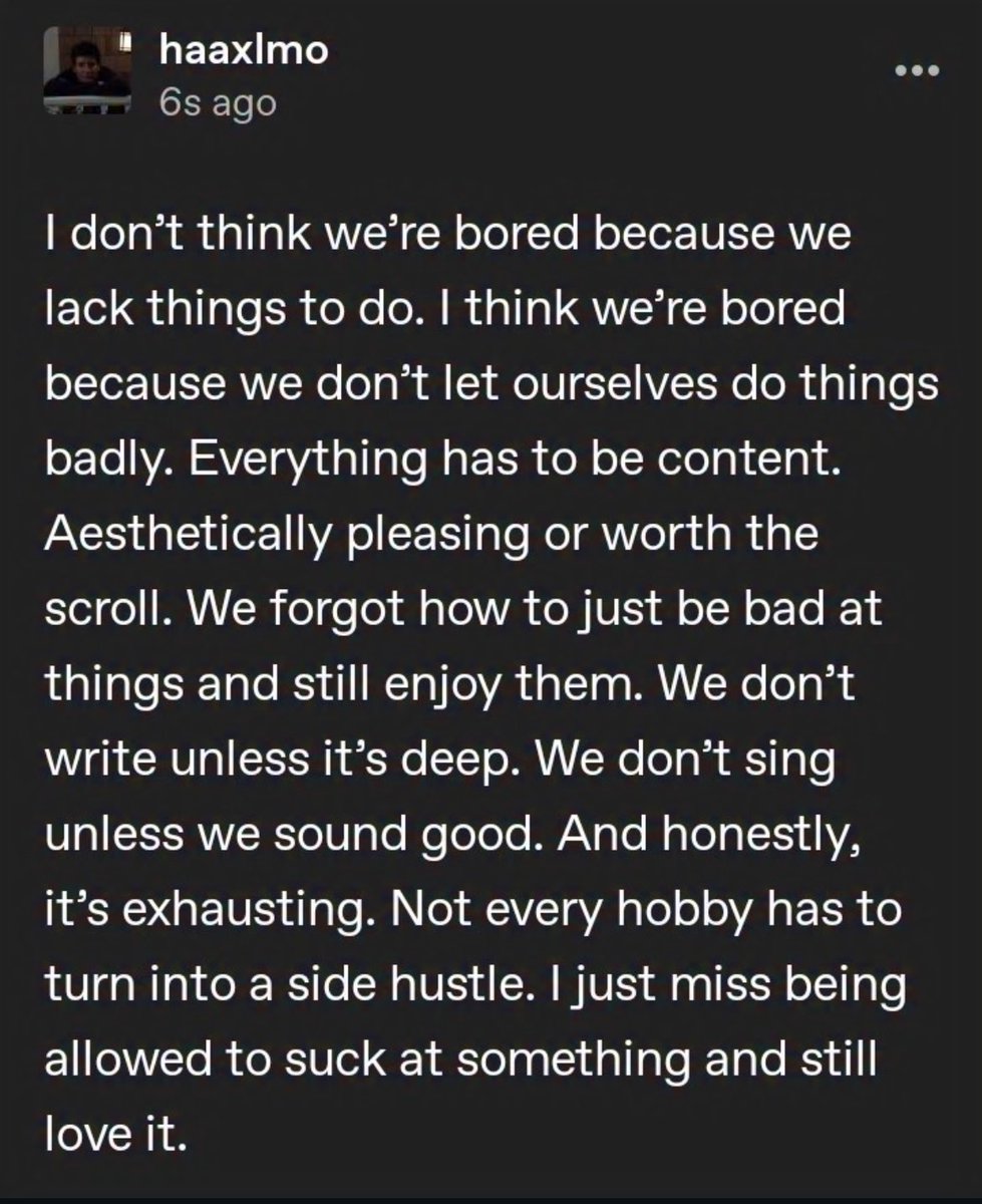 Maybe life isn’t meant to be aesthetic,
just honest.
