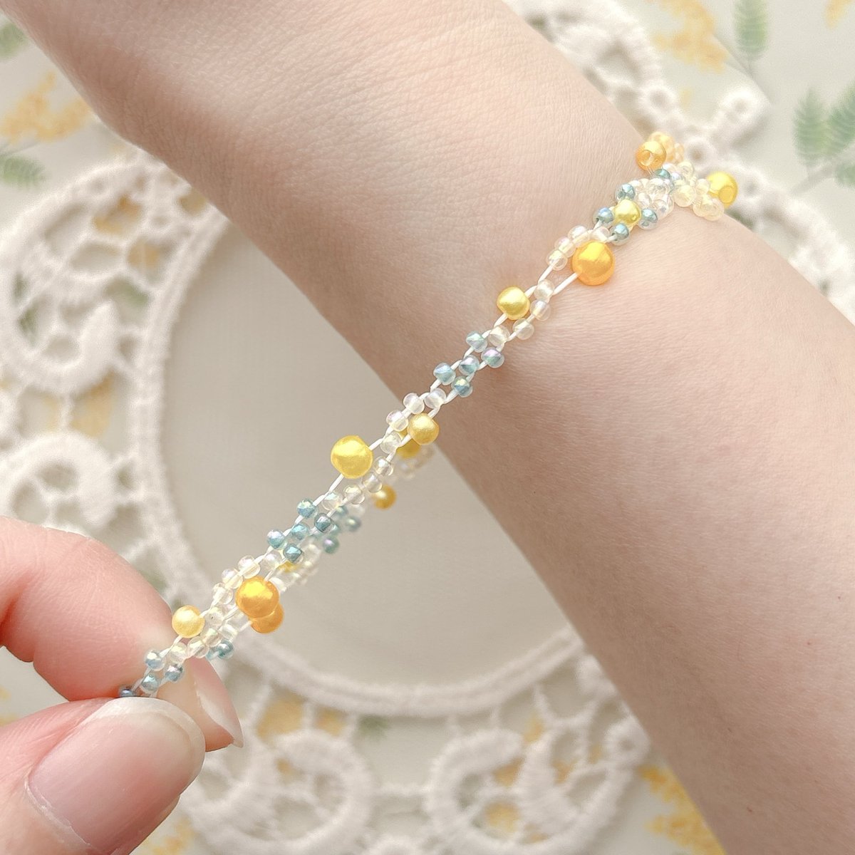 n_a_m_u_76's tweet image. mimosa🌼🌲

yellow💛×green💚

#Namu #handmade #beads #seaglass #mimosa #ミモザ