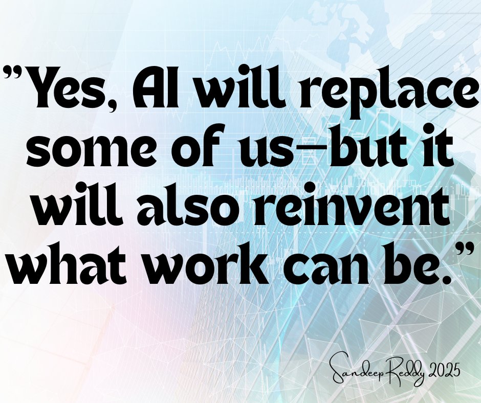docsunny100's tweet image. The old line ‘AI won’t replace you, but someone who knows AI will’ is outdated. The truth: AI will replace some roles—and create new ones we can’t yet imagine.