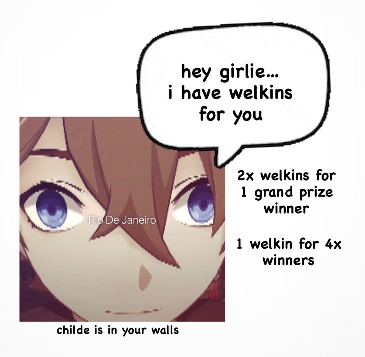 fourlokoemo's tweet image. a 2nd giveaway has hit the timeline…

me &amp;amp; childe are partnering up to bring this one directly to you! (not officially i’m having delusions)

the prize? 2x welkins for 1 grand prize winner followed up by 4 MORE winners getting one welkin each!

ends november 2nd!

#genshinimpact