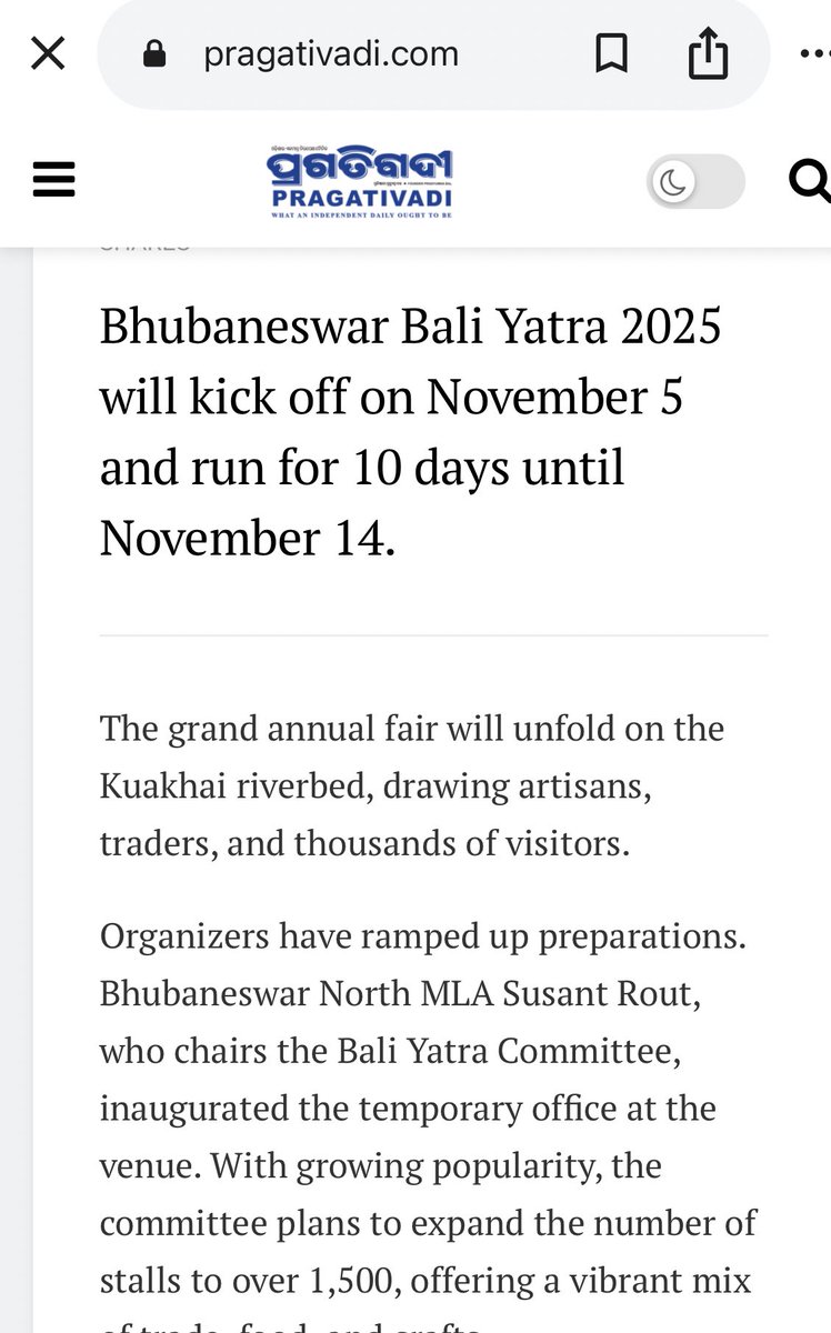 Why is another Bali Jatra needed in BBSR at the same time?

It looks like BBSR is copying Cuttack’s original identity &amp; taking away its revenue.

There’s no historical reason for holding Bali Jatra in Bhubaneswar, it just makes #bhubaneswar like a “copycat” or “city of thieves.”