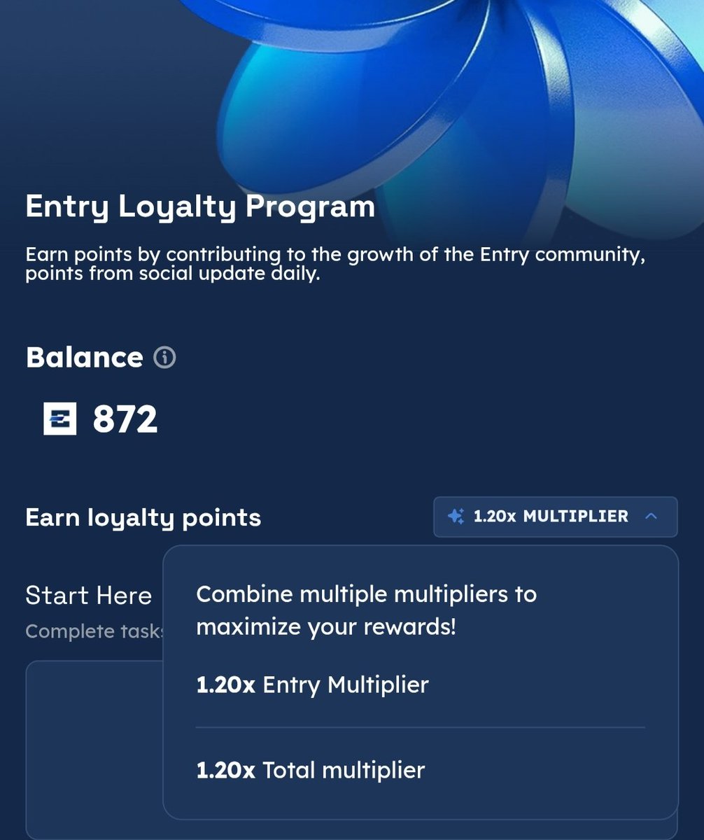 Punithan33's tweet photo. Gm everyone 🙏 

Building loyalty the right way 👑

The @Entry_Network Loyalty Program rewards true contributors earn points boost multipliers and grow your on-chain rep daily.

I’ve got 872 points and counting. 🚀
Start earning yours now! 

#EntryLoyalty #Web3 https://t.co/gAAqVJz7u4