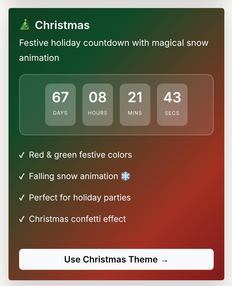 agentNirmites's tweet image. A few days ago I added event countdowns.
Three themes:
- Birthday Theme
- Christmas Theme
- New Year Theme
It is not only a countdown, you can add all the details like,
- Location (venue)
- Dress code
- Food options
- Free parking available? 
- When the event starts?
- What's…