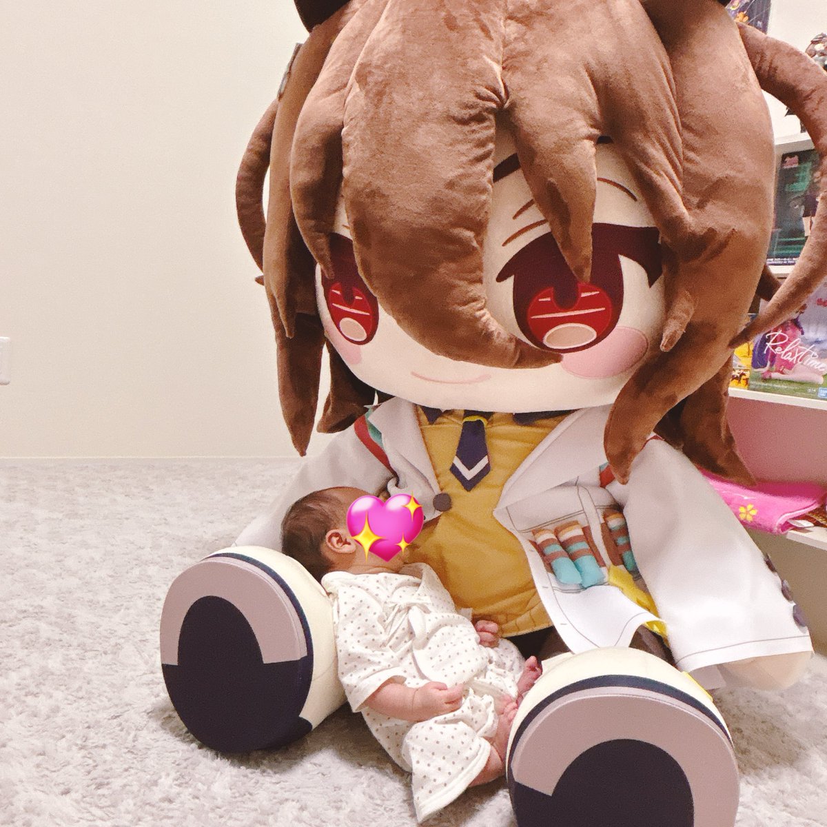 amico088's tweet image. どきゅーとアグネスタキオン
超特大ぬいぐるみ🥼🧪
デカすぎ!!!笑
我が子と比べるとこのサイズ👶🏻