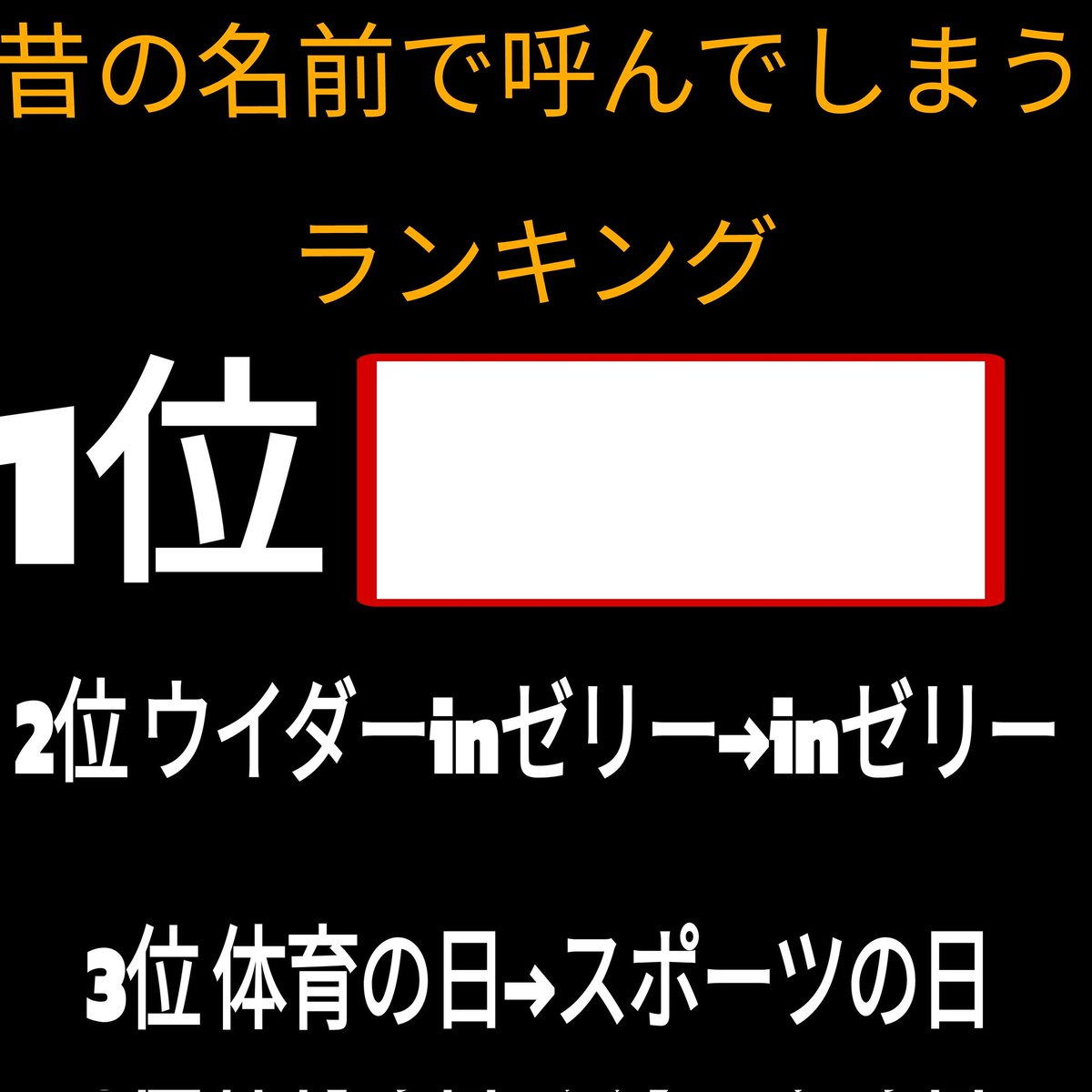 昔の名前で呼んでしまうものとは？