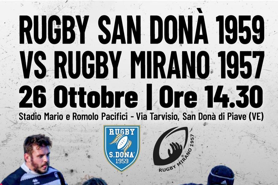 #RugbyMirano in trasferta a San Donà per la #SerieB 

⚪️⚫️ #NoiSiamoLaRugbyMirano ⚪️⚫️
 rugbymirano.it/serie-b-trasfe…