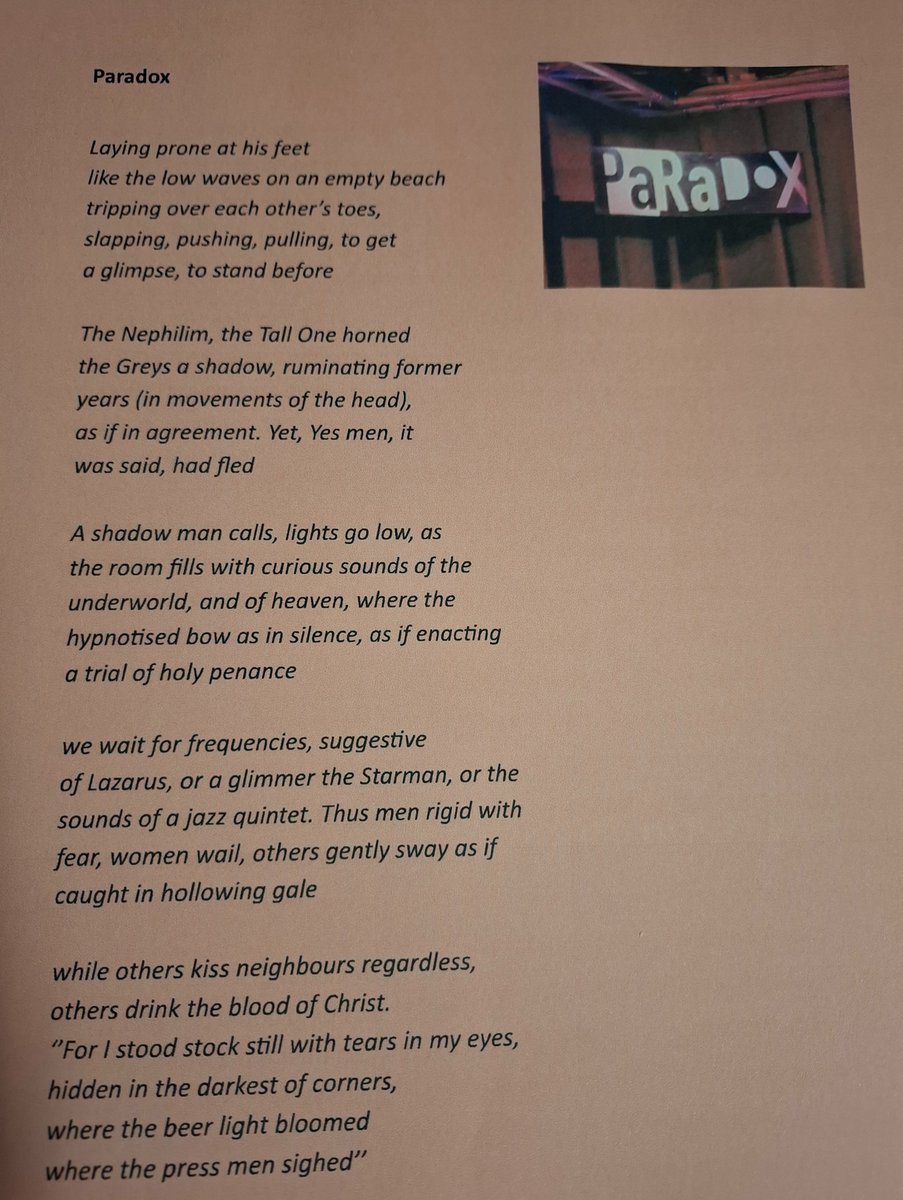 The November Chronicles
<a href="/Nigel90576535/">The November Chronicles</a>
·
1m
 Inspired by the music of Donny Mac Caslin. this poem titled Paradox from my experience at the Paradox venue, Tilburg where the performance was perfect. #thenovemberchronicles #kandinsky #donnymaccaslin #bowie #poetry #poems #paradox