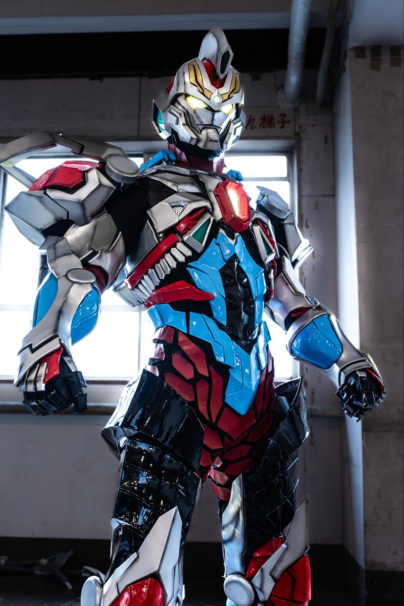 装着した状態での素立ち。
良い感じに撮っていただきありがたい。
撮影<a href="/osa_gekka/">ぐれ@C107：２日目東７・Q33a</a> 
#スーパーロボコス大展