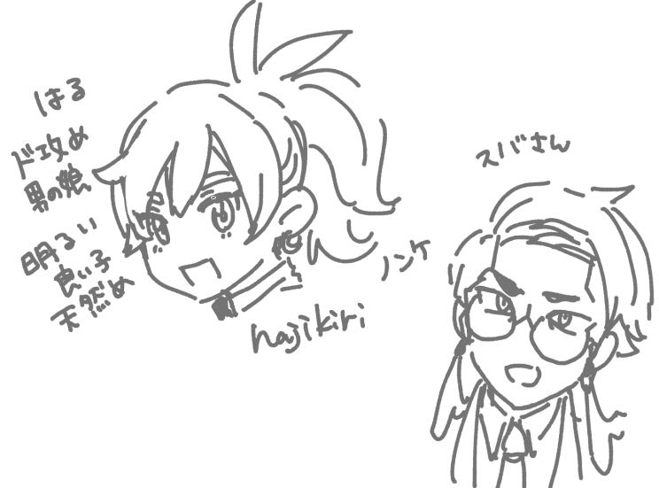 こういう前提での主♂ｶﾗ描きたいメモ