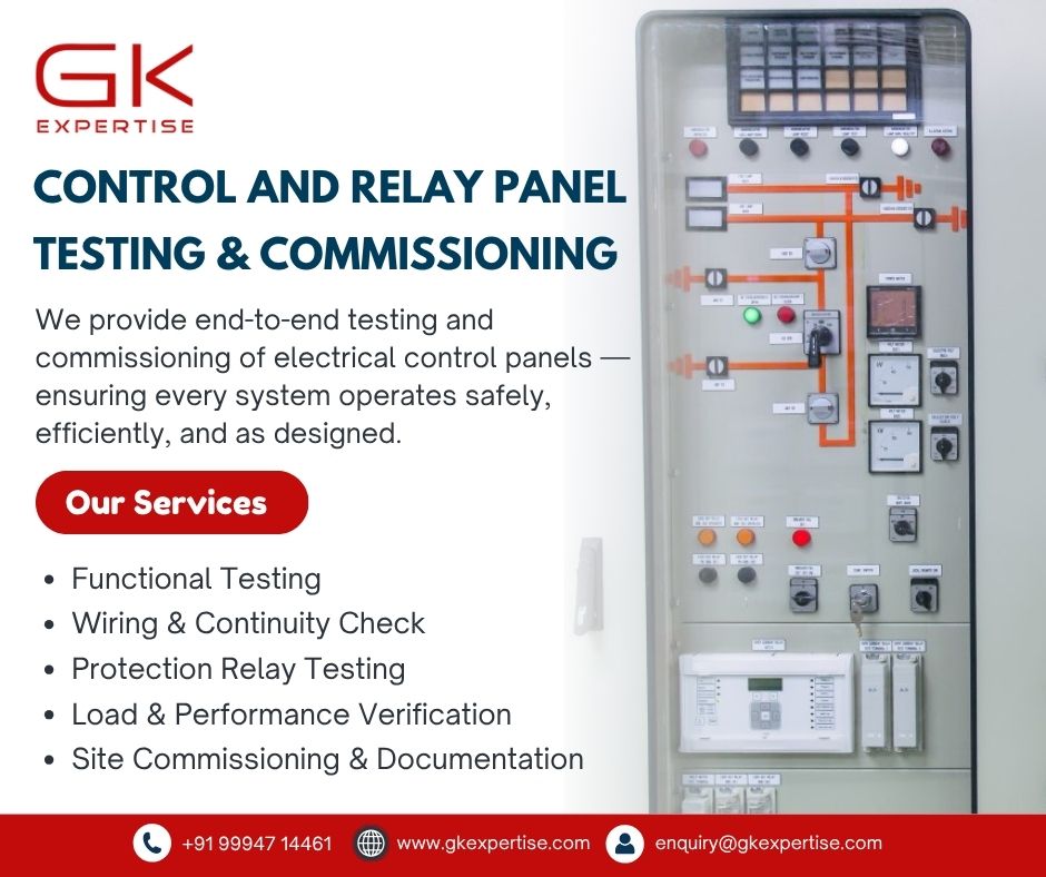gk_expertise's tweet image. Control and Relay Panel Testing &amp;amp; Commissioning Services | GK Expertise

Visit :  gkexpertise.com

#controlandrelaypanel #controlpanel #controlpaneltesting #controlpanelwiring #relaypanel #relaypanelwiring #relaypaneltesting #gkexpertise