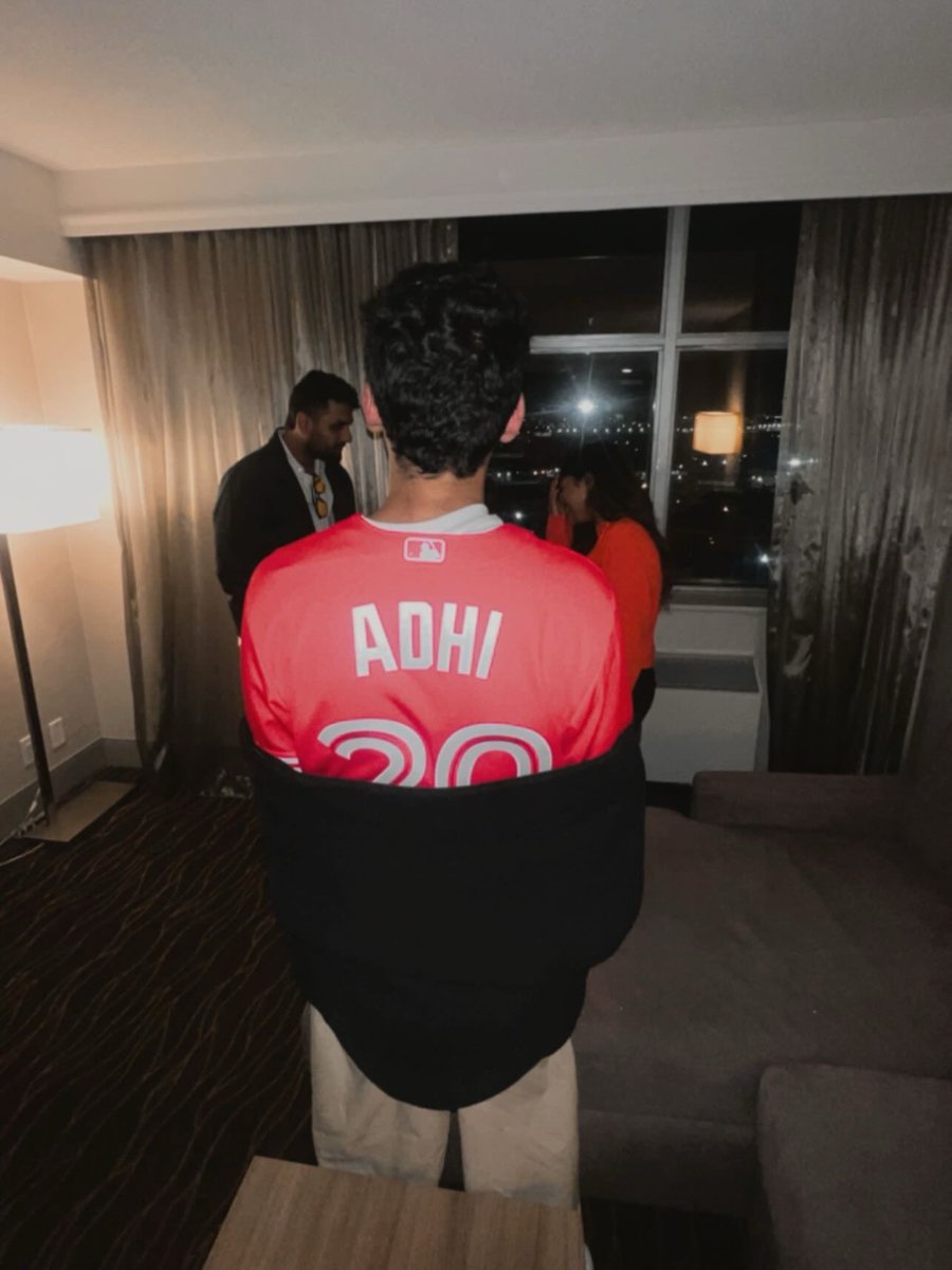 hiphoptamizha's tweet photo. Just broke out my custom jersey and they won ! Call me the ‘Good Luck Charm’ for the  @BlueJays 😁🤘🏻 https://t.co/aJXYnSeZPT