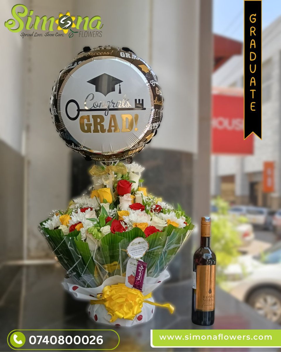 simonaflowers's tweet photo. Graduating? 🎓 Celebrate with petals that say “I made it!” 💐
Simona Flowers Graduation Package → 0740800026
#SimonaFlowers #GraduationGlow https://t.co/u5oL1z0h1J