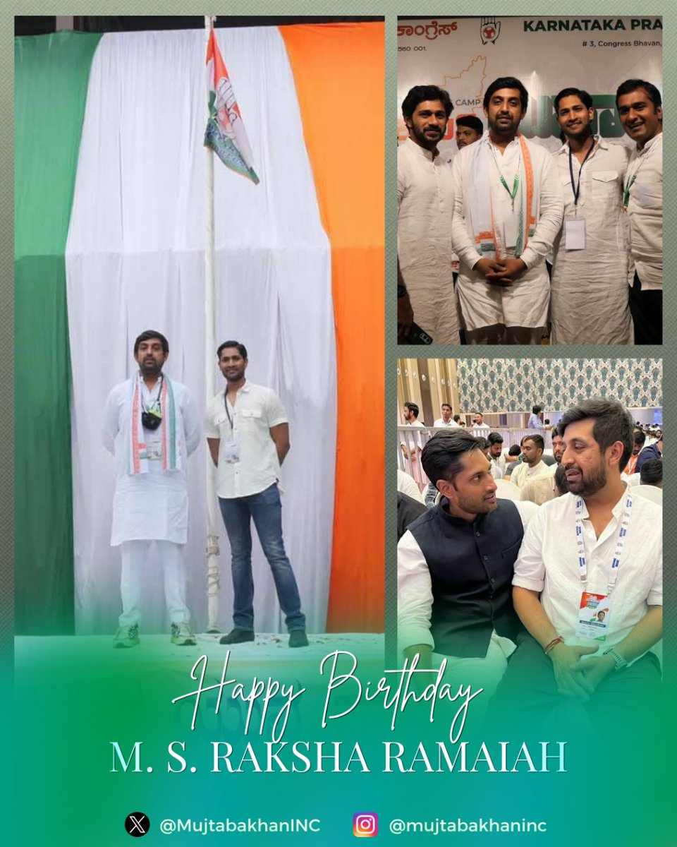 Happy Birthday, brother <a href="/RakshaRamaiah/">RR 🇮🇳</a>! Wishing you strength, clarity, and success in everything you take on. Have a great year ahead!
