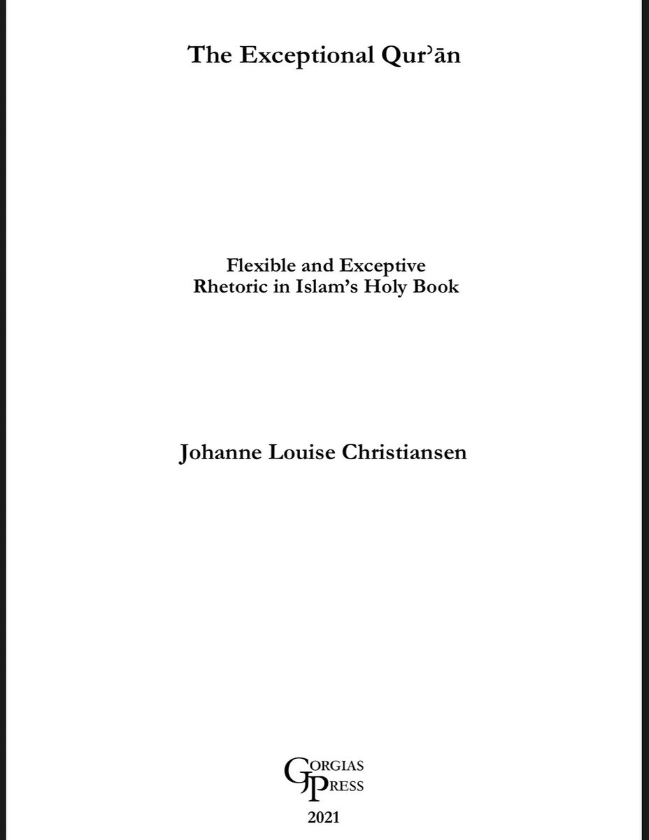 dmontetheno1's tweet image. 🧵Most people think of the Qur’an as a book of fixed laws and rigid rules. Johanne Louise Christiansen’s The Exceptional Qurʾān reveals something far more dynamic, especially through what she calls the “oppression argument.” It shows how the Qur’an protects the vulnerable. (1/12)