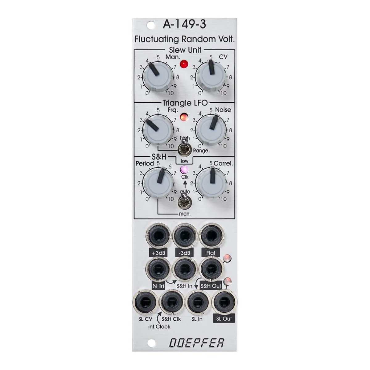 【新製品情報】Doepferの新製品が入荷しました。A-149-3はBuchla 265/266 SOUモジュールのFluctuating Random Voltagesのアイデアを拡張したランダム電圧モジュールです。追加のI/Oやパラメータによって、ひとつのランダム機能から副次的なユーティリティ機能をもたらします。fiveg.net/?pid=186986793