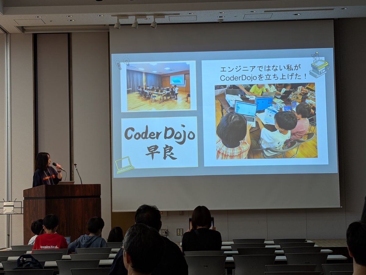 DojoConJapan's tweet image. 「エンジニアではない私がCoderDojoを立ち上げた」が始まりました。
ITの専門家ではない吉田さんがどのようにCoderDojo早良を立ち上げたのか??そのストーリーをお届けします。
dojocon2025.coderdojo.jp/sessions/1/
#DojoCon #DojoConJapan #CoderDojo