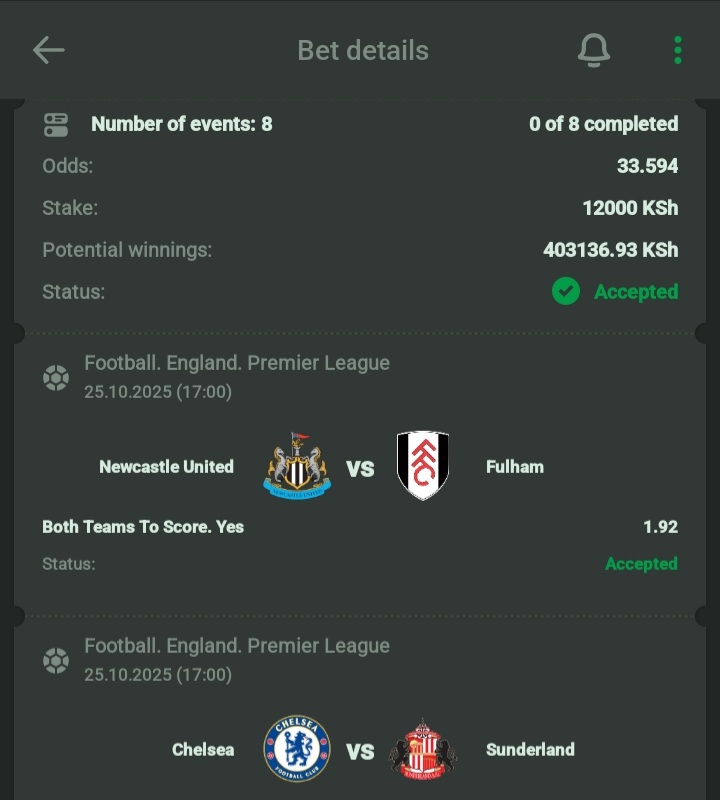*#BET ON LINEBET* 

The way am seeing these slip i really trust it ...it's a must win just check it✅💰💰

400k awaiting win🥳💪🔥

33+ odds l kick off 4:00pm

Betcode👉D13AS 

☆ *Registration Link* 👇👇

bonus-linebet.com/PROMOCODE

☆Enter Promocode for bonus👉 *(Alister254)* 👈