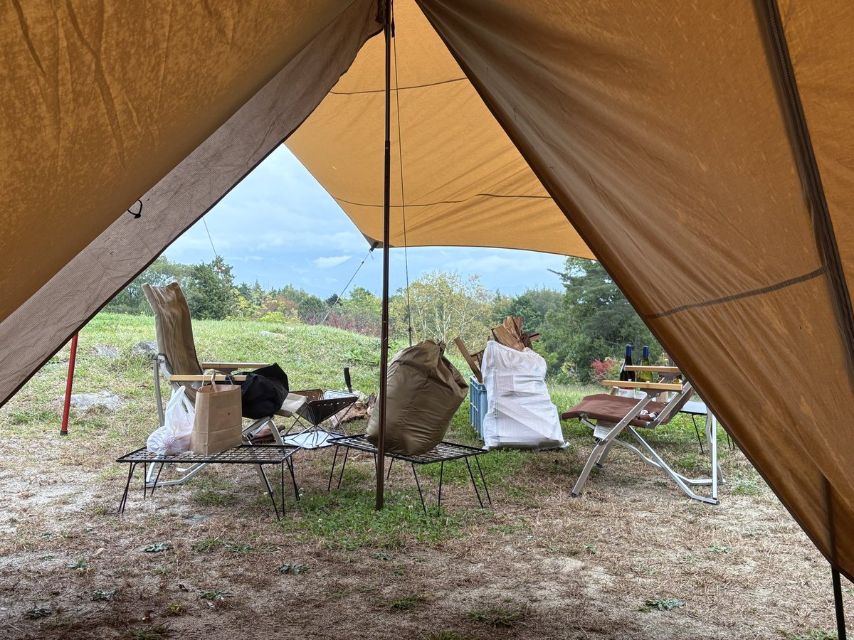 ここを今日のキャンプ地とする！