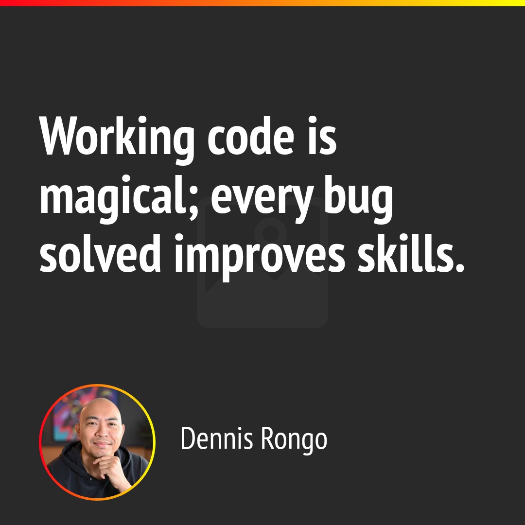codingmenace's tweet image. That moment when your code finally runs without errors? Pure magic. Remember: every bug you solve today makes you a better developer tomorrow. Keep building, keep learning, keep breaking things—that