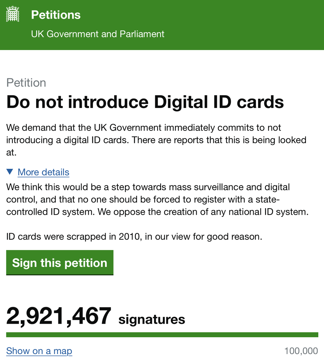 <a href="/Keir_Starmer/">Keir Starmer</a> Read the room, not Big Tech's demands to infiltrate all aspects of the public's lives for surveillance capitalists to use as free raw material for commercial practices of extraction, prediction, and sales.
petition.parliament.uk/petitions/7301…