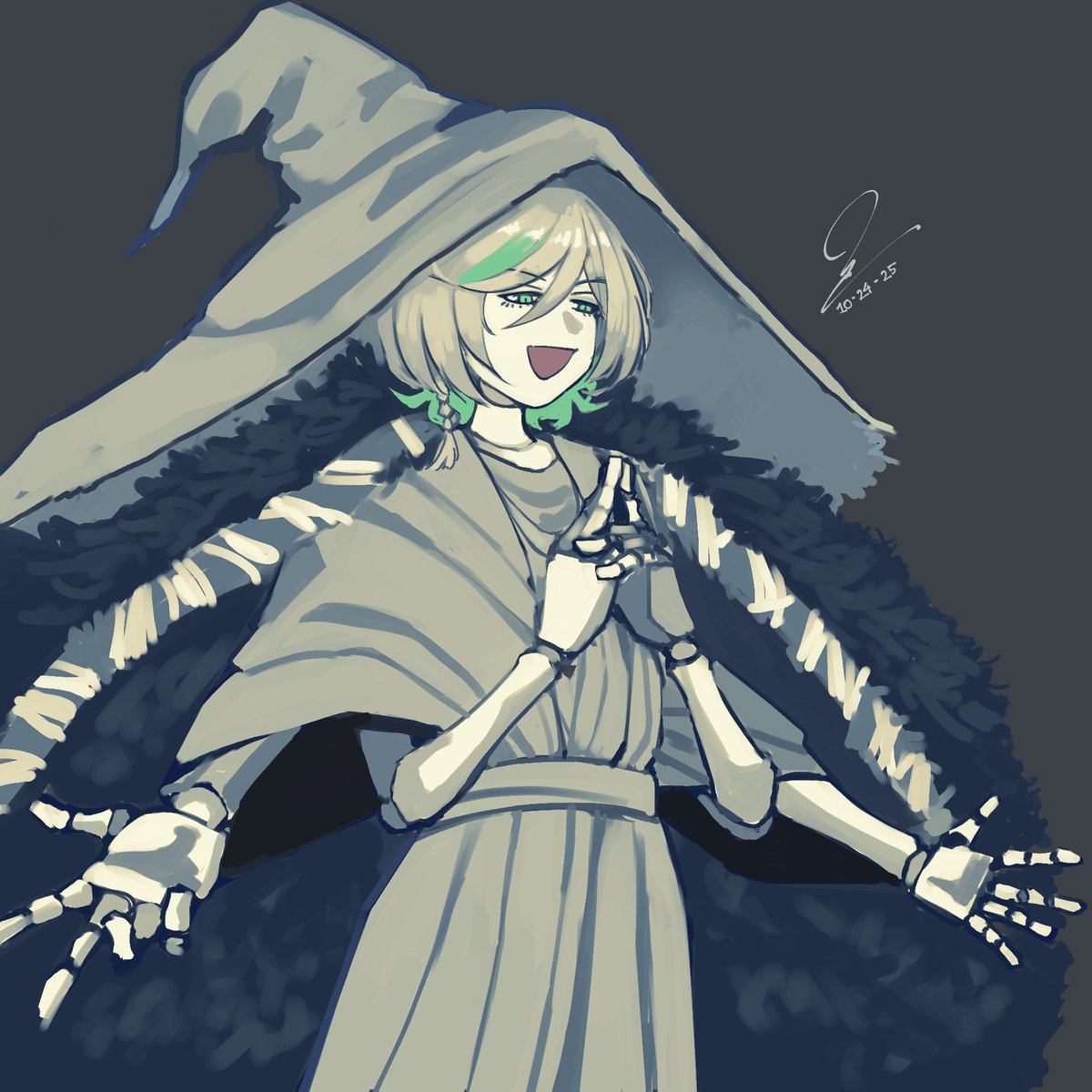 Day 24 - Witch

Just a fun doodle for today, don't really have time for a full render of something this complicated with all stuff going on in my life rn.

#HOLOctober  #Immergination