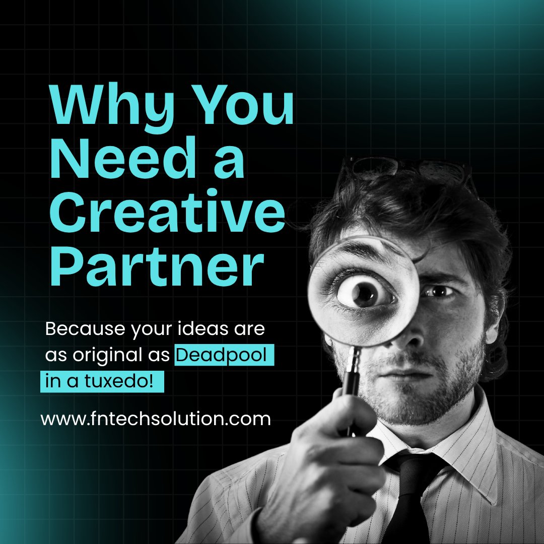 FnTechSolution1's tweet image. Why Every Business Needs a Creative Partner Like FN Tech Solution.

We create lasting impressions through:
✅ Innovative Web &amp;amp; Software Solutions
✅ Eye-catching Graphics &amp;amp; Commercial Materials
✅ Strategic Digital Marketing

Because creativity drives connection and success.