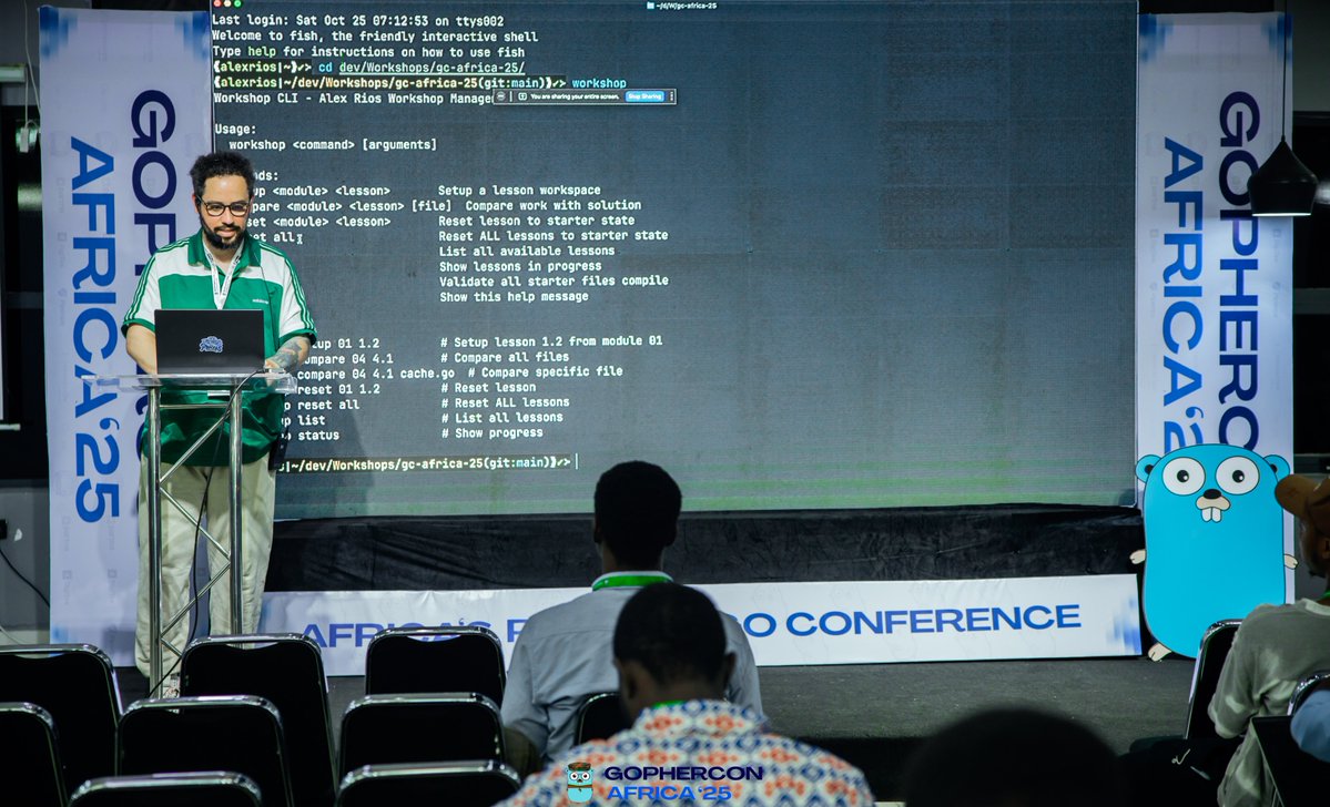 gophers_africa's tweet image. 40 minutes in, and @alextrending's Go Testing workshop is packed with insights! 🧪🐹
From basics to fuzzing & benchmarks — learning how to test smarter with Go’s built-in tools.
#GopherConAfrica #GoLang #Testing #Gophers #GopherConAfrica2025 #gca25