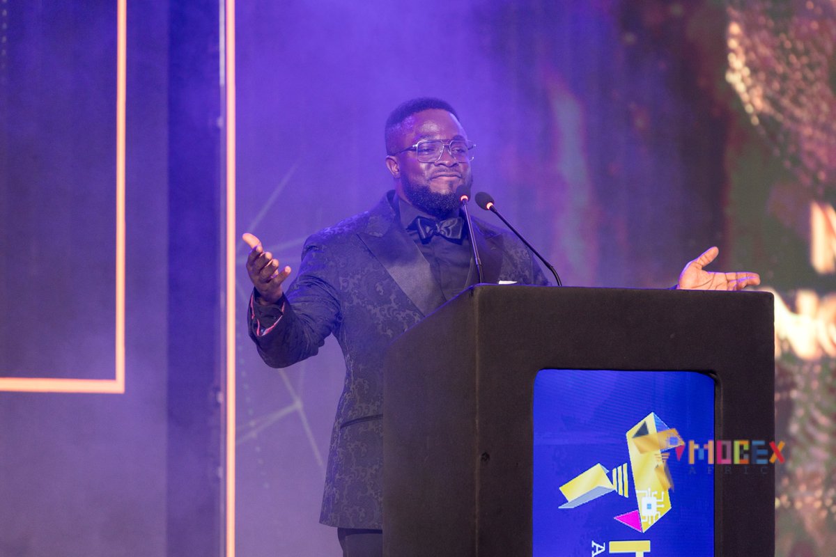 mobexafrica's tweet image. Moments before the awards began, a seamless handover into the night’s most anticipated part.

#MOBEXAfrica2025 #InnovationLeadership #TechExcellence #AfricaTech #AwardsNight