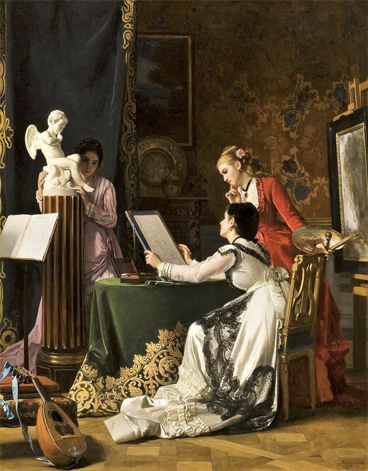 carmen_plastica's tweet image. Pues si, ellas también pintaban.
#Ellastambiénpintaban
De Charles Louis Bougniet.
