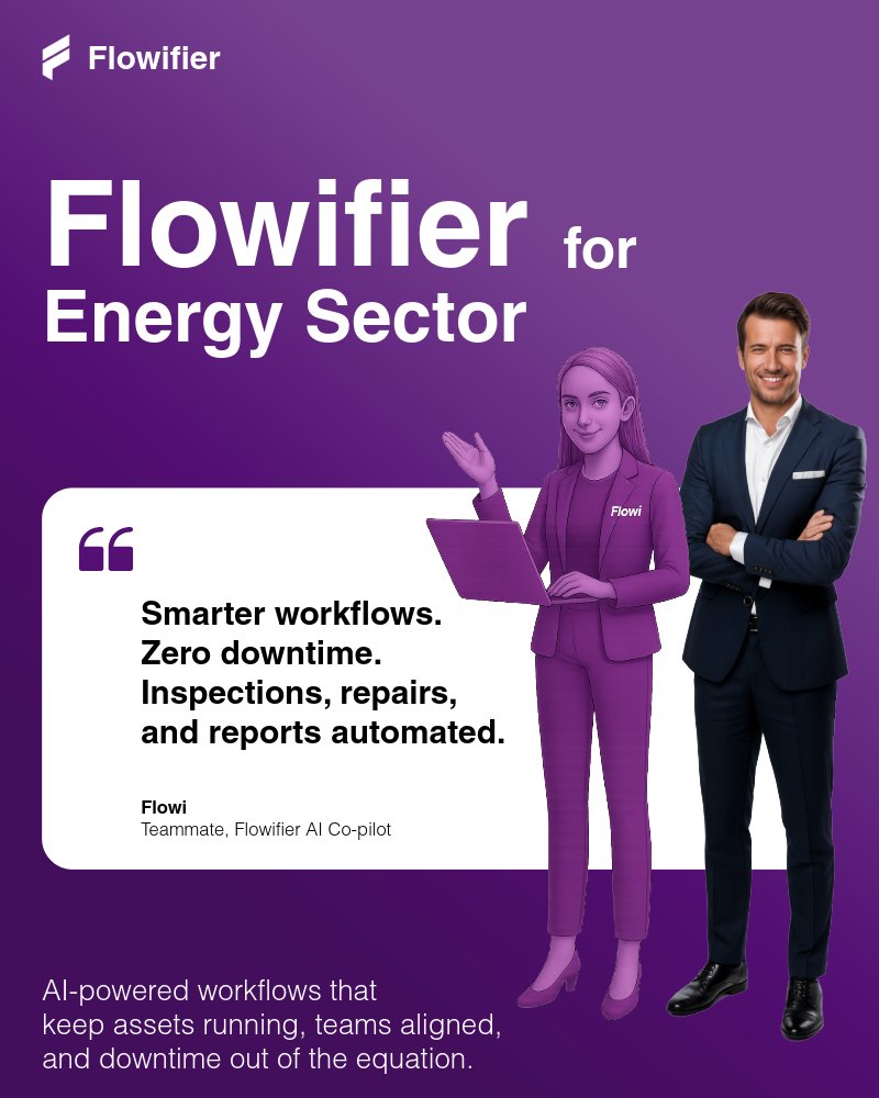 flowifier's tweet image. Every megawatt depends on coordination ⚡️
As energy networks grow, managing sites, assets &amp;amp; teams becomes the real challenge.

Flowifier keeps energy ops connected, compliant &amp;amp; in sync.
Because reliability starts with coordination.

#EnergyTransition #SmartOperations #Flowifier