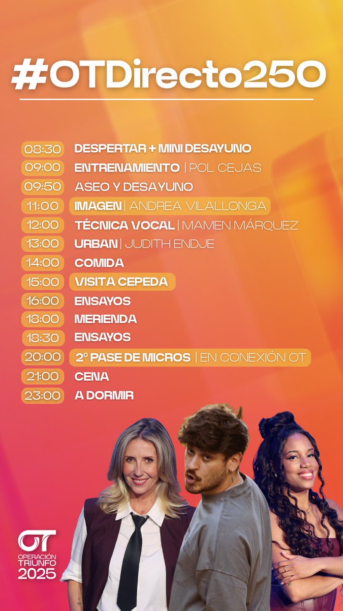 ¡Bueeeeenos días de #OTDirecto25O ! 💙🤩

🔴 EN DIRECTO 👉🏻 youtu.be/lKsZESVLYPE ✨