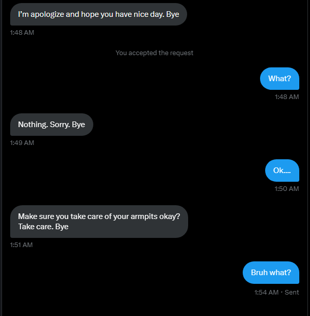 KelseyRazelPM's tweet photo. I encourage porn/brainrot, but you gotta maintain some level of social skills... Ya'll ok out there??? https://t.co/0r48usXSDd