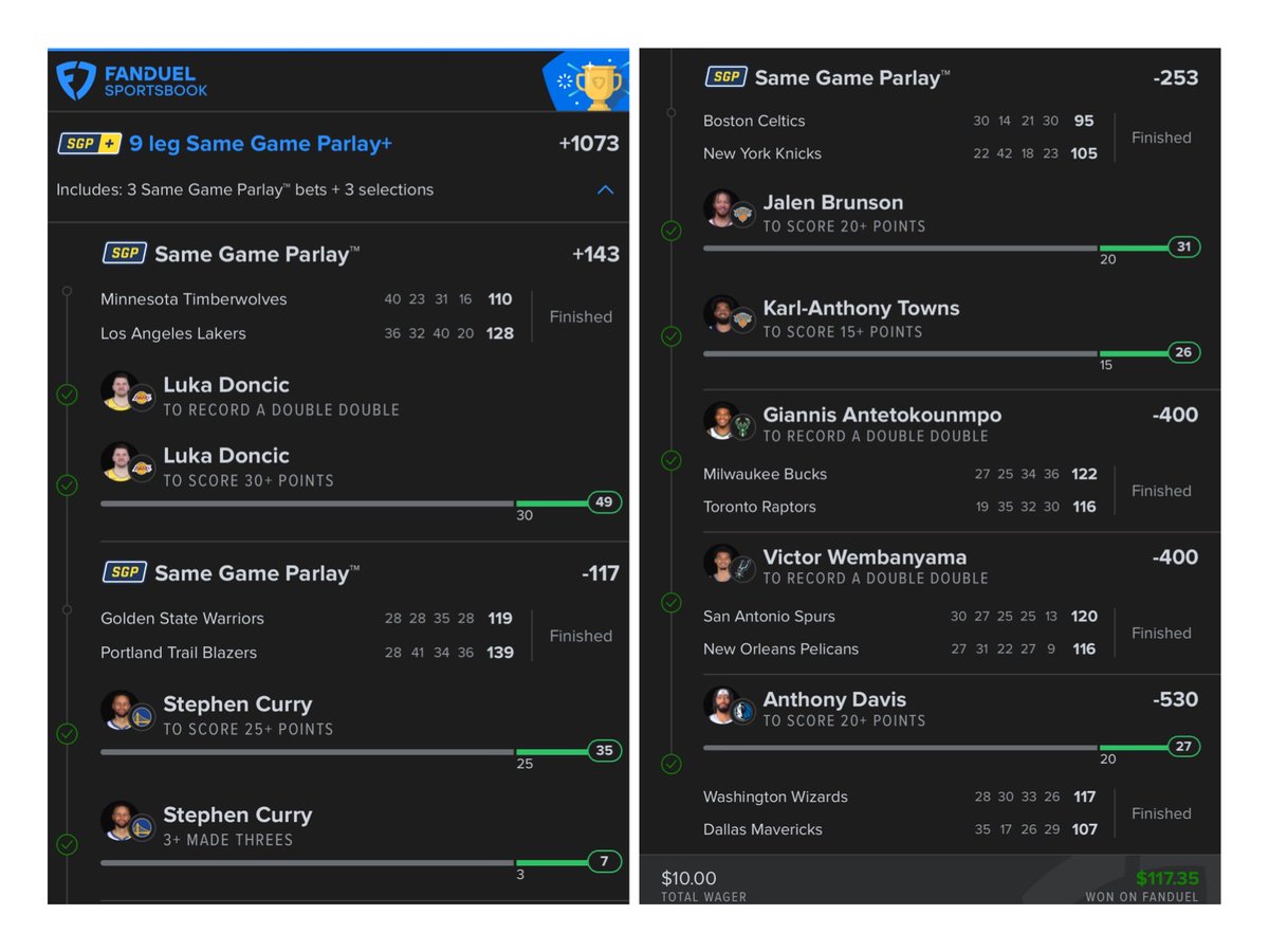 Kinda nice when your own parlay you just threw together hits ! 💰🔥

<a href="/BrookieJ07/">basketballgoddess7</a>