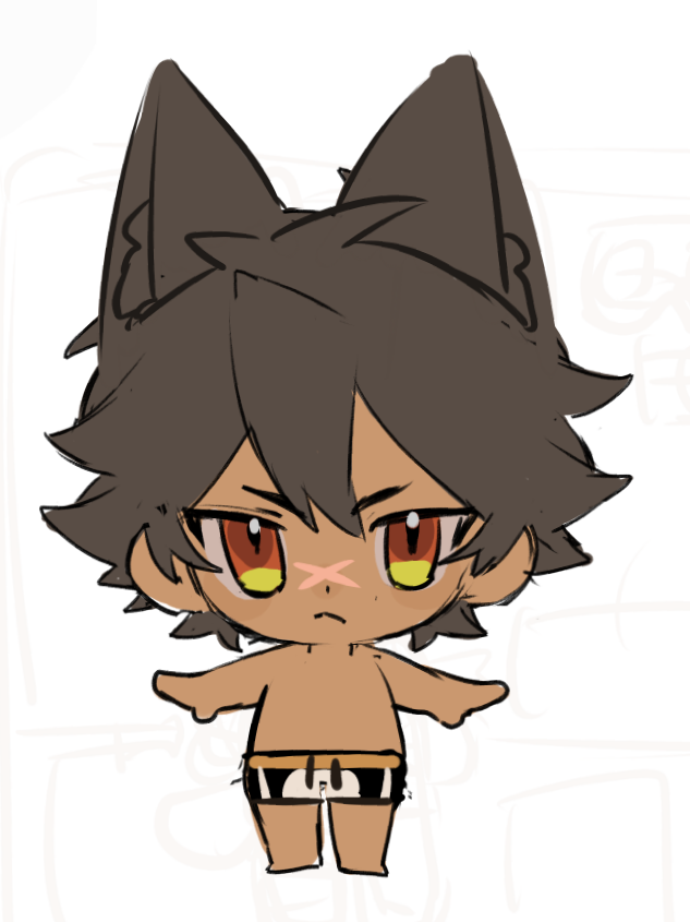 次のスケブかきたいんだけど、あまりにこの等身がわからなすぎて練習してる。