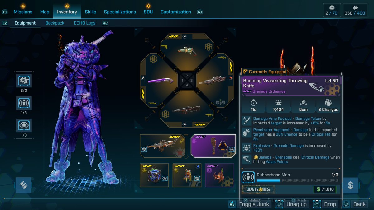 DrStarr3's tweet photo. So of course I  get the broken throwing knife after they fix it... https://t.co/0zUqZVr3OY