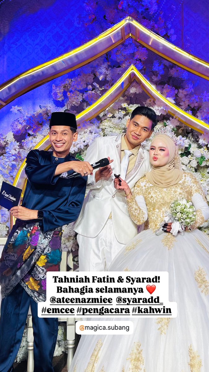 NaimHashim's tweet photo. 25.10.25 mengacara rai cinta Fatin &amp; Syarad #emcee #pengacara #kahwin #pengacarakahwin https://t.co/8TqZtyoAER
